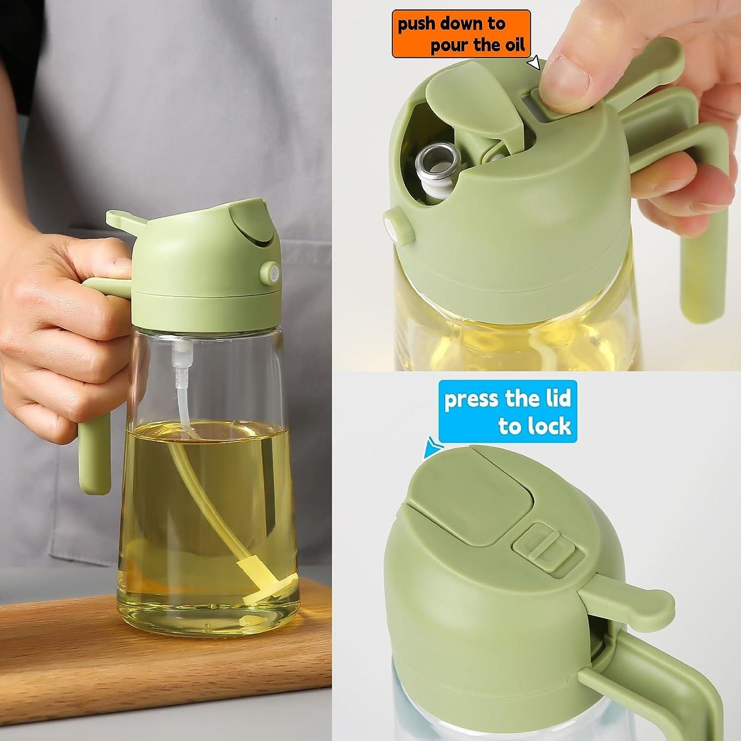 Oil Sprayer & Dispenser Bottle (500ml) |š„FLAT 50% SAVINGš„