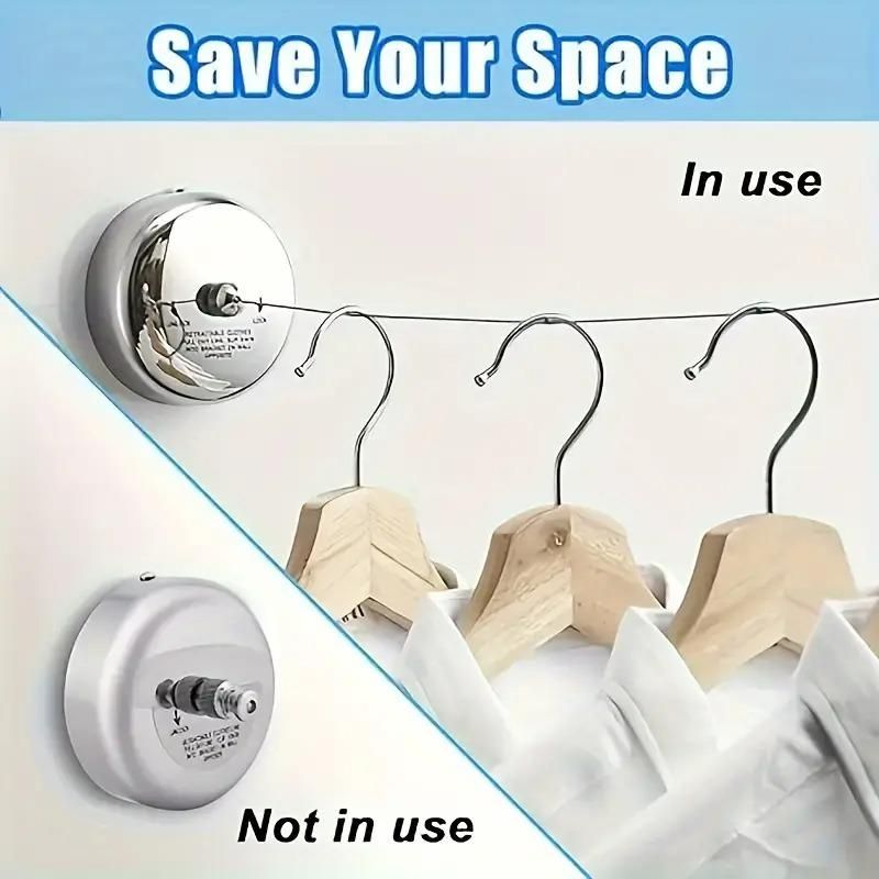 Dry-Ease⢠- The Retractable Cloth Drying line - Stainless Steel|š„FLAT 50% SAVINGš„